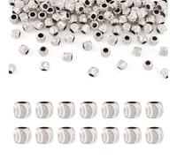 Bestewelry 100Pcs 2mm Corrugated Beads 925 Sterling Silver Corrugated Round Spacer Beads Mini Pumpkin Corrugated Loose Beads for DIY Crafts Necklace Bracelet Earrings Jewelry Making