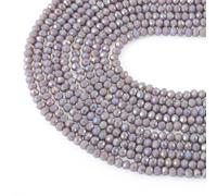 Bestewelry 1520Pcs 3x2.5mm Rosy Brown Crystal Briolette Beads Faceted Crystal Beads Opaque Glass Bead for Wind Chimes Bracelet Earring Necklace Jewelry Making DIY Craft