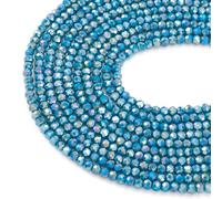 Bestewelry 1520Pcs 3x2.5mm Teal Crystal Briolette Beads Faceted Crystal Beads Opaque Glass Bead for Wind Chimes Bracelet Earring Necklace Jewelry Making DIY Craft