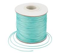 Bestewelry 185 Yards 0.5mm Waxed Polyester Cord Thread Waxed Beading Strings for Jewelry Bracelet Making Macrame Leather Sewing, Dark Turquoise