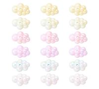 Bestewelry 18Pcs Acrylic Cloud Beads 3D UV Plating Opaque Cloud Chunky Beads Candy Color Large Cloud Spacer Beads for DIY Necklace Bracelet Keychain DIY Crafts Jewelry Making 6 Colors