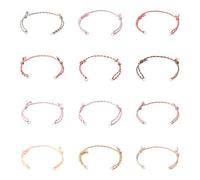 Bestewelry 36 Pcs Polycotton Cord Bracelets 10-1/4 inch 25.9cm Adjustable Cord Bracelets Unfinish Braided Bracelet Cotton Rope Bangles for Bracelet Making DIY Crafts