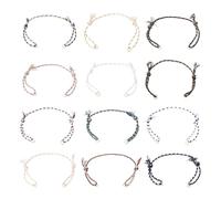 Bestewelry 36Pcs Half Finished Adjustable Bracelets Cords Bohemia Braided Cord 12 Colors Woven Wrap Friendship Bracelet for Women Jewelry Making Birthday Gift