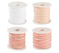 Bestewelry 40 Yards Pink Theme Velvet Ribbon Rolls 3/8 inch Single Face Velvet Ribbon for Gift Packing Wrapping Wedding Party Decoration