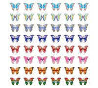 Bestewelry 48Pcs Butterfly Charms for Jewelry Making Colorful Butterflies Dangle Charm Assorted Gold Enamel Butterfly Pendants Charms for DIY Necklace Bracelet Earrings