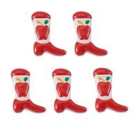 Bestewelry 5 Pcs Western Boots Enamel Glass Beads Cute 3D Shoes Lampwork Glass Bead Apple Loose Beads for DIY Bracelet Necklace Earrings Jewelry Making