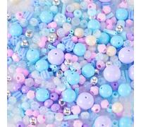 Bestewelry 50G Assorted Glass Seed Beads Bulk Seed Bugle Beads 2-8mm Rondelle Long Tube Mini Glass Bead Embroidery Bead for Bracelet Necklace Jewelry Making DIY Crafts, White