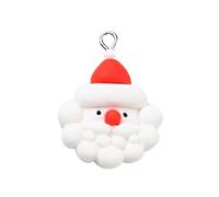 Bestewelry 50Pcs Christmas Theme Charms Lovely Opaque Red Gingerbread Man Resin Charms Sandy Brown Gingerbread Man Charm with Platinum Tone Iron Loops for Necklace Earring Jewelry Making
