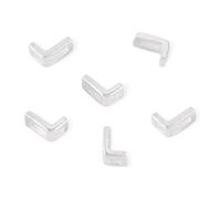 Bestewelry 6 Pcs 925 Sterling Silver Hollow Initial Beads Letter L Electroplated Alphabet Beads Capital Letter L Silver Bead for Jewelry Making DIY Bracelet Necklace Crafts