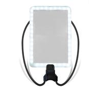 Bestfor 5X Rechargeable LED Neck Magnifier with Light - Hands Free Magnifying Glass with 43 LED, Flexible Hose & Large Fresnel Lens for Reading, Sewing, Crafts & Jewellery Repair
