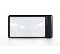 Bestfor Illuminated Sheet Magnifier with Stand.5XMagnification,43 Bright LED's,Brightness Adjustment,Rechargeable Type C Lead Included,210x130mm Lens,Crafting,Reading