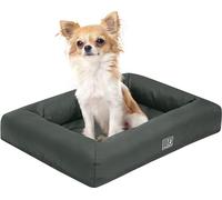 Bestfor Orthopaedic Pet Bed. Removable Waterproof Cover, Cooling Gel Memory Foam, Eggcrate Style, Dog Bed and Bolster Sofa, Full Spine Support, Non-Skid Bottom, Ideal for Crates, Soft and Cozy Small