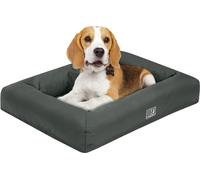 Bestfor Orthopaedic Pet Bed. Removable Waterproof Cover, Cooling Gel Memory Foam, Eggcrate Style, Dog Bed and Bolster Sofa, Full Spine Support, Non-Skid Bottom, Ideal for Crates, Soft and Cozy Medium