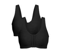 Bestform Women's 5006014 Bra, Opaque, Black | Black, 44 (Pack of 2)