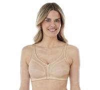 Bestform Women's 5006825 Comfortable Wireless Cotton Bra with Unlined Seamed Cups, Opaque, Nude, 36C