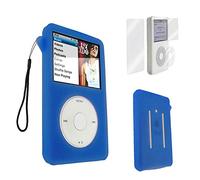 BestforYou iPod Classic Case,Silicone Skin Case Cover for Apple iPod Classic 80GB, 120GB & Latest 6th Generation 160gb launched Sept 09 + Screen Protector & Lanyard (Blue)