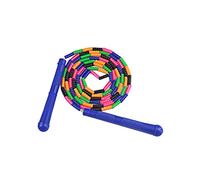 Bestgift 9 Feet Long Jump Rope Double Dutch Soft Beaded Skipping Rope for Kids Adults Blue Handle 2.8m