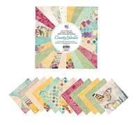 Bestgift Scrapbook Paper Pack 12"x12" ,Double Sided Country Garden Theme Cardstock Premium Printed Cardmaking Decorative for Craft Paper DIY Photo Album - 12 Designs 24 Sheets