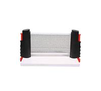 Bestgift Stretch Table Tennis Net Set Portable Retractable Extendable Fits Tables Up to 2 in Thick 6 Feet Long Net Red+Black 5.5 x 7.9 inch