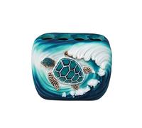 BestGiftEver Nautical Sea Turtle Wave Toothbrush Holder | Decorative Container Rack, Ocean-Themed Bathroom Organizer, For Marine Life Lovers