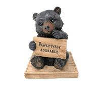 BestGiftEver Pawsitively Adorable Bear Figurine - Cute Animal Home Decor, Woodland & Nature Themed Decor for Nature Lovers - Rustic Bear Collectible for Hunting Enthusiasts