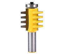 Bestgle 1/2" Shank Reversible Finger Glue Joint Router Bit, Woodworking Milling Cutter Tool for Solid Wood, MDF, Plywood