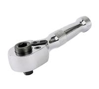 Bestgle 1/4" Drive Stubby Ratchet Wrench, 72 Teeth Dual Socket and Bit Driver Reversible Small Ratchet Wrench, Short Handle Compact Tool for Tight Spaces