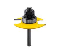 Bestgle 1/4 Inch Shank Slotting Cutter Router Bits with Top Bearing Slot Cutter Woodworking Tool (1/16" Thick x 9/16" Deep)