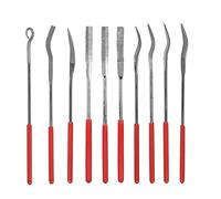 Bestgle 10Pcs Mini Diamond Needle File Set Jewelers Hand Files Tool Kit for Metal Ceramic Stone Jewelry Rough Carving Glass Filing, 140mm/5.1" Length