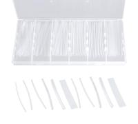 Bestgle 150Pcs Clear Heat Shrink Tubing Kit, 2:1 Shrinking Waterproof Insulation Wire Cable Sleeving Wrap Connection Kit for Wire Repairing