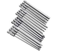 Bestgle 16pcs 1/4" Hex Shank Drill Bit Set 100mm/4 Magnetic Driver Bits