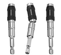 Bestgle 3 Packs Pivoting Bit Tip Holder, 1/4'' Hex Shank Magnetic Rotary Screw Drill Tip with 20° Pivot Drill Bit Holder Screwdriver Extension Bar Adapter