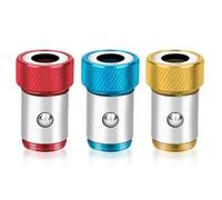 Bestgle 3pcs Screwdriver Head Magnetic Ring, Universal Magnetic Screw Ring, Bit Magnetic Ring Removable for 1/4 Inch / 6.35 mm Hex Screwdriver and Power Bits