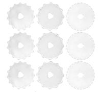 Bestgle 9pcs 45mm Rotary Cutter Blades, Skip Stitch Perforating Blades with 12/15/27 Teeth, Replacement Rotary Blades Compatible with Fiskars, Olfa - Quilting, Sewing, Fabric, Leather & Craft Cutting