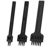 Bestgle Leather Sitching Punch Set, 4mm 2/4/6 Claw Tooth Alloy Steel Lacing Stitching Chisel Round Hole Punching Tool for DIY Leather Craft