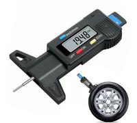 Bestgle Portable Digital Tyre Tread Depth Gauge, 0-25.4mm/1 Inch Tread Depth Checker, Easy-to-Read Display for Cars, Trucks