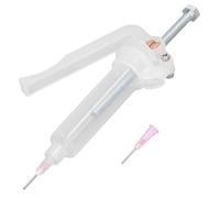 Bestgle Solder Paste Extruder, Syringe with 2 Needles for Filling Liquid or Paste, Plastic & Metal Solder Paste Gun, Precision Control Applicator Tool, Pack of 3