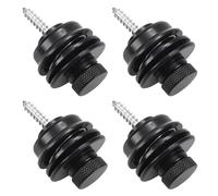 Bestgle4PCS Guitar Locking Strap Locks & Buttons, Quick Release Security Straplocks for Electric, Acoustic & Bass Guitars, Alloy Steel Strap Lock System