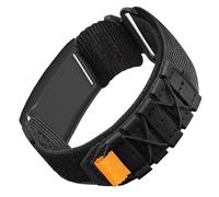 Bestgo Nylon Wristband Compatible with Polar Loop, Breathable Nylon Replacement Watch Band Sport Adjustable Compatible with Polar Loop - Black
