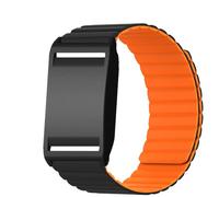 Bestgo Silicone Band for Polar Loop, Silicone Sport Wrist Band Replacement Watch Strap for Men Women Compatible with Polar Loop - Black+Orange