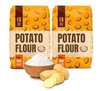 Besti Potato Flour 500g Pack of 2 - Gluten Free Baking Ingredient - Fine Ground Dehydrated Potatoes for Cooking Thickening Sauces, Bread Mix, Alternative Pantry Staple - Kosher, Passover, Non GMO