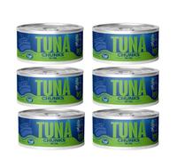 Besti Premium Tuna Chunks in Oil, Kosher Certified, Ready-to-Eat, 140g Cans (Pack of 6)
