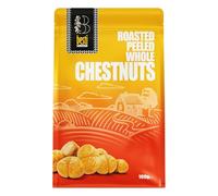 Besti Roasted Chestnuts - Pack of 6 x 100G Roasted Peeled Whole Chestnuts - Ideal Pick-me-Up Plant-Based, Gluten-Free, Vegan and Kosher Pub Snacks - Great for Snacking, Baking, and Turkey Stuffing