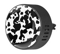 BestIdeas 2 PCS Vent Clips Car Air Freshener with Black And White Cow Skin Prints, Orchid Fragrance Aromatherapy Essential Oil Diffuser