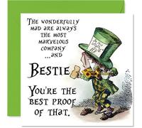 Bestie Birthday Card, Mad as a Hatter