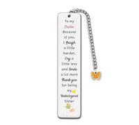 Bestie Bookmarks Friendship Appreciate Birthday Gifts Women Relationship Keepsake Page Markers Graduation Personalised Christmas Souvenir Friend Thank You for Being My Unbiological Sister