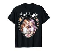 Bestie Forever Floral Aesthetic Feminine Soft Romantic Style T-Shirt