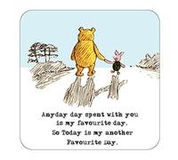 Bestie Friend Sister Brother Gift 'Any Day spent with you is my Favourite Day' The pooh and pig quote Funny Coaster
