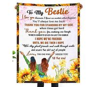 Bestie Gift Blanket for Women Super Soft Throw Blanket for Friends Girls BFF Sister for Sofa Bed Couch Friendship Gift for Birthday Anniversay 60''x50''
