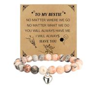 Bestie Gifts for Women,Friendship Friend Birthday Christmas Graduation Inspiration Xmas Valentines Day Galentines Funny Gifts Women Friend Gift for Friends Long Distance Female Bracelet for Woman